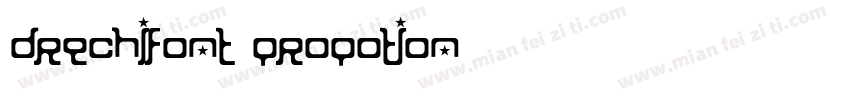 drechifont Propotion字体转换